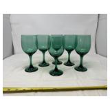 Libbey Juniper Green wine/water goblets are