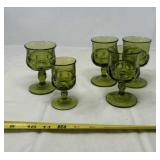 vintage green Indiana Glass Kings Crown