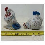 Ceramic White Rooster Home Decor