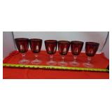 Red Gothic Arches Cavalier Wine Glasses Luminarc