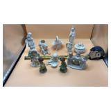 Ceramic and bisque porcelain figurines, Japan