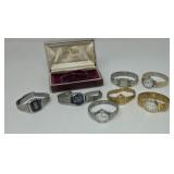 Vintage lady Elgin 21 Jewel watch case and other