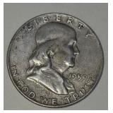 1959-D Franklin half dollar
