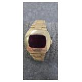 1970s Pulsar red led watch men