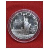 1986-S Ellis Island Proof 90% Silver  1 Dollar