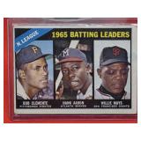 1966 TOPPS #214 BATTING LDRS, CLEMENTE / H. AARON