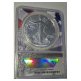 2021 silver eagle coin graded