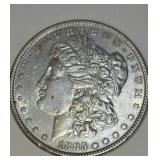 1885 Morgan silver dollar