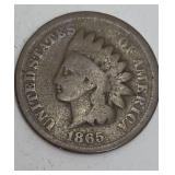 1865 Indian cent.