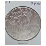 2009 silver eagle dollar