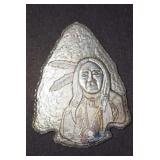 One troy ounce silver Indian Arrowhead
