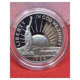COMMEMORATIVE 1986-S PROOF HALF DOLLAR COIN