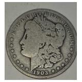 1903 Morgan silver dollar