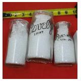 3 Pevely Milk Jars