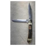Rostfrei kissing crane two blade pocket knife new