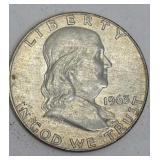 1963-D Franklin silver half dollar