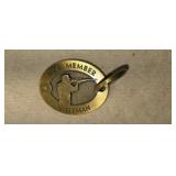 NRA Rifleman brass keychain