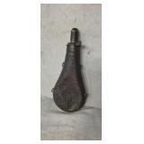 Dixon Civil War era brass and copper powder flask