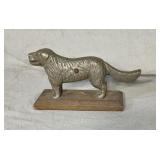 Aluminum dog nutcracker yellow