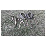 Rustic wooden horse harnesses or hames, which
