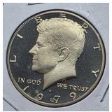 1979-S Proof Kennedy half dollar