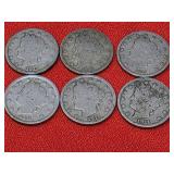 6-1911 Liberty Nickels