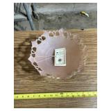 Westmoreland Pink Satin Frosted Glass Pedestal