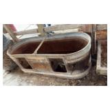 69 x 26 x 24  Galvanized Stock Tank