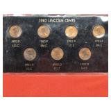 1982 Lincoln Cents