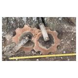 Notched disc harrow blades