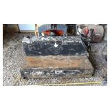 Black steel L-shaped fuel transfer tankSmall