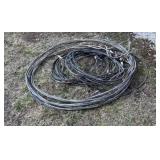 Lg coil of thick electrical cable or power wire,