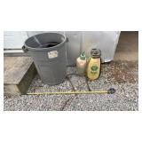 Trashcan and 2 Sprayers