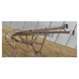 Old steel wheel Push Garden Plow