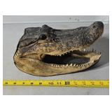 taxidermy alligator head