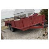 Dual-Axle Homemade Hayride Wagon 16ft