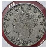 1883 Liberty Nickel Without Cents