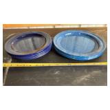 Speckled Enamelware Plates