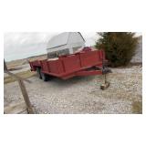 Dual-axle farm tipping trailer or dumper,16ft