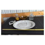 Harvest vintage ceramic stoneware platter by