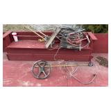 Lawnmower Seat, Steering Wheel, Hoses, Cable,