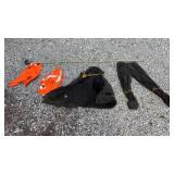 Orange Safety Vests, wet weather wax canvas