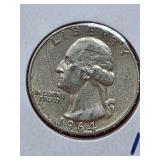 1964 Washington Silver Quarter