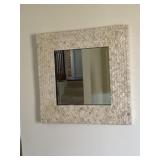 Hanging mirror measures 24 x 24