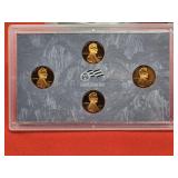2009 S Lincoln Cent Proof Set 4 Coin Bicentennial