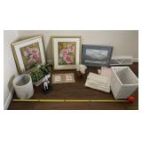 wicker trash can, pictures, carousel horse