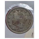 1912 Liberty Nickel With Cents