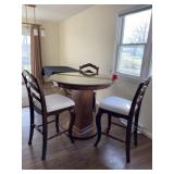 Modern Ascot round dining table with protective