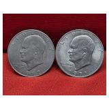 1972 & 1971-D Eisenhower Dollars