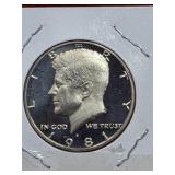 1981-S Proof Kennedy half dollar